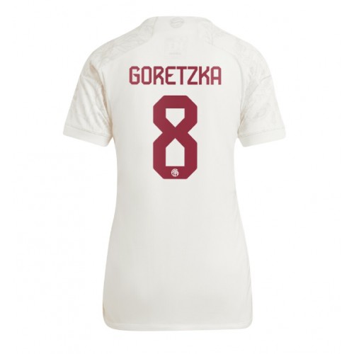 Fotballdrakt Dame Bayern Munich Leon Goretzka #8 Tredjedrakt 2023-24 Kortermet
